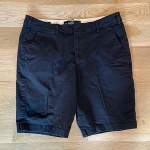 Black Flat Front Hollister Short